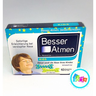 Miếng dán chống ngạt mũi cho bé Besser Atmen -10 miếng