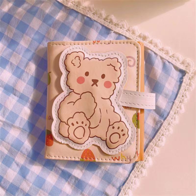 Ví Ngắn Đựng Thẻ Nhiều Ngăn Họa Tiết Thỏ Dễ Thương Dành Cho Nữ