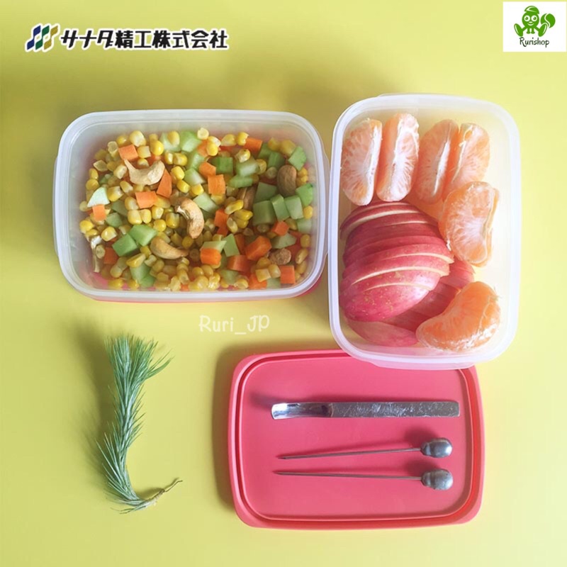 Các loại hộp nhựa cao cấp đựng thực phẩm Nhật Bản Sanada Seiko_ chịu nhiệt_ dùng được trong lò vi sóng_nắp dẻo