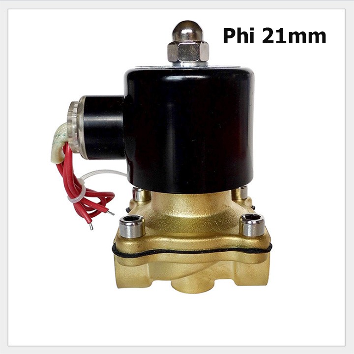 Van nước tự động đóng mở bằng điện van điện từ phi 21mm