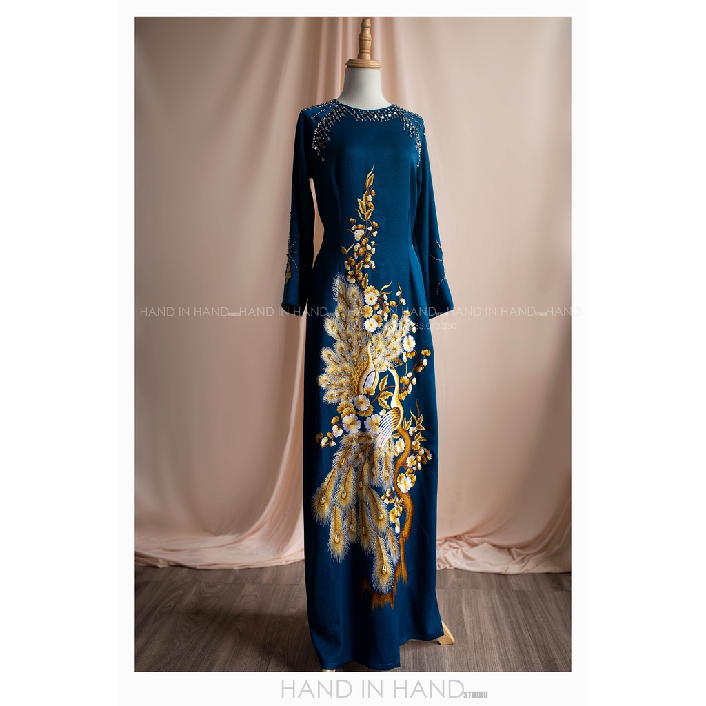 Áo dài trung niên - Mẹ - Bà sui - AS01 - Kèm quần