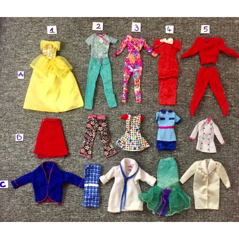 QAA4-JUM, ÁO , ĐẦM , VÁY CHO BÚP BÊ BARBIE