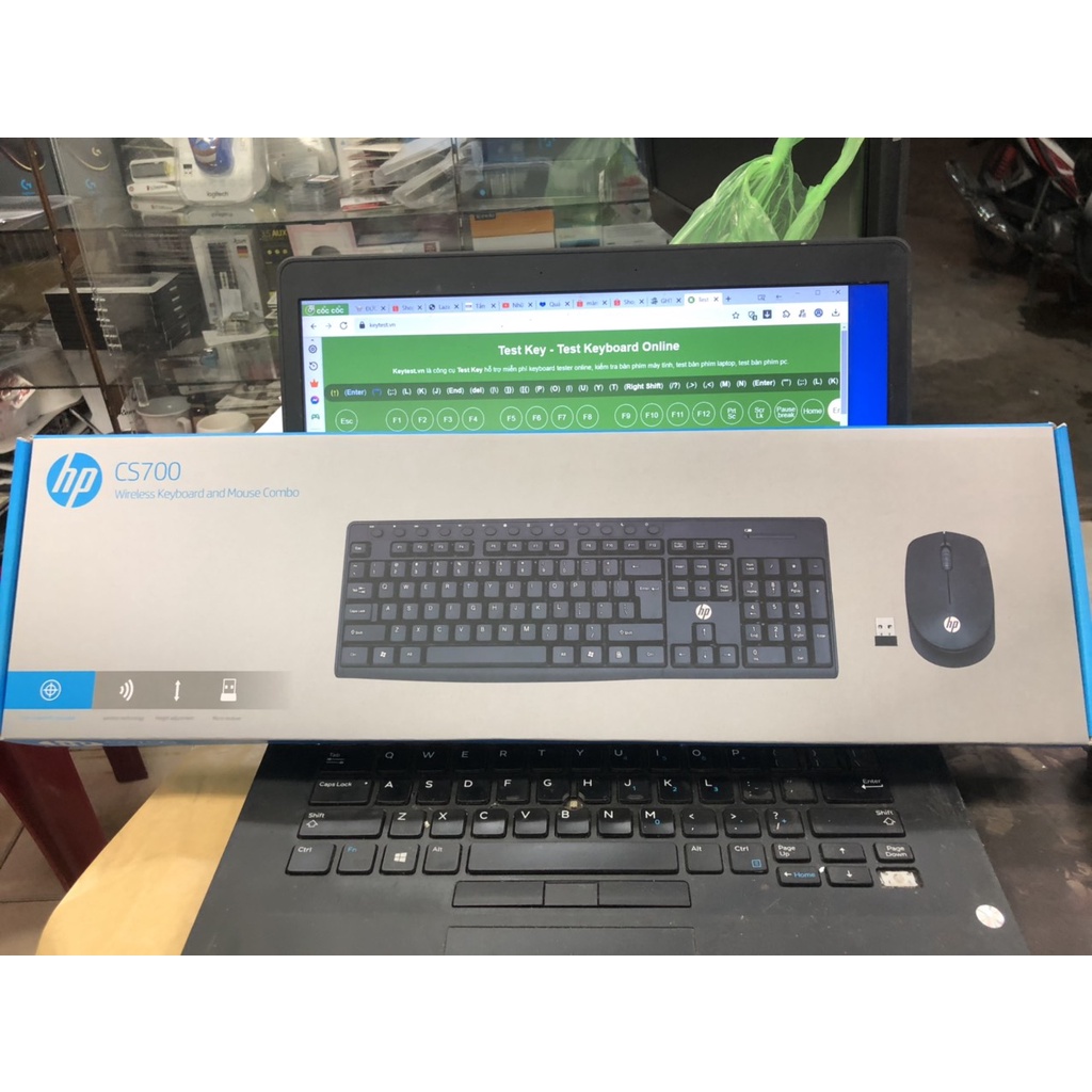 Combo Bàn phím và chuột không dây HP CS700- Thiết Kế Tinh Tế- Lướt Nhẹ Nhàng, Bảo Hành 12 Tháng- Hàng Công Ty