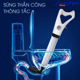 Súng Thông Tắc Bồn Cầu, Bồn Rửa Chén, Dụng Cụ Thông Cống, Bồn Rửa Mặt, Áp Suất Nén Tới 8kg