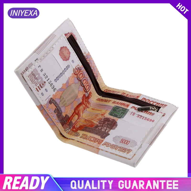 Womens Bi-Fold Mighty Canvas Wallet Bank Paper Note Money Pouch Dollars