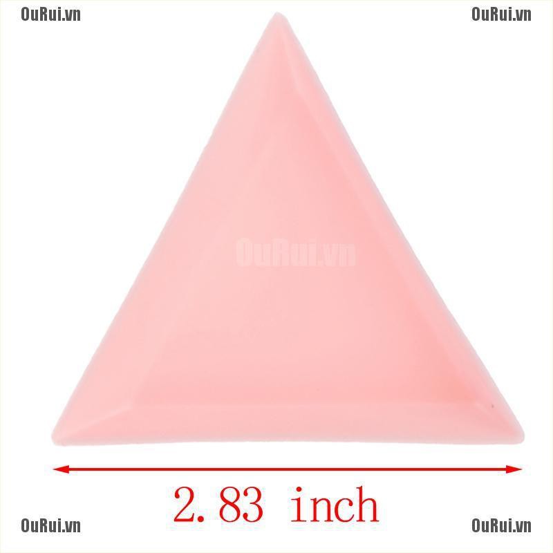 Set 5 Khay Đựng Hạt Đá Tam Giác Trang Trí Móng Tay Tiện Dụng