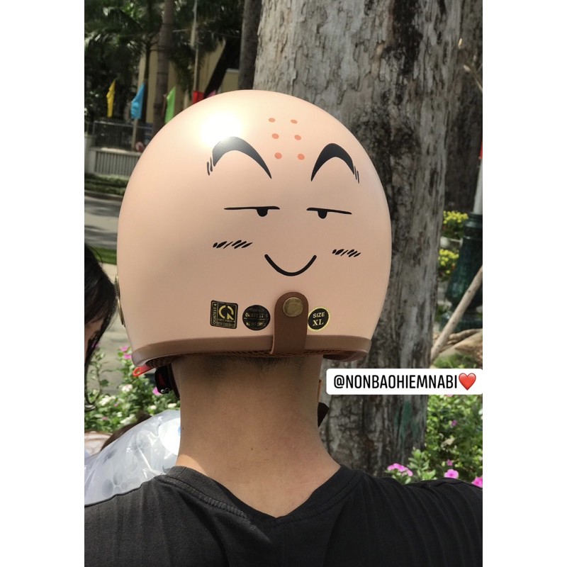 Mũ bảo hiểm độc Krillin sư cụ - Vẽ tay thủ công 100% - Nét từng chi tiết