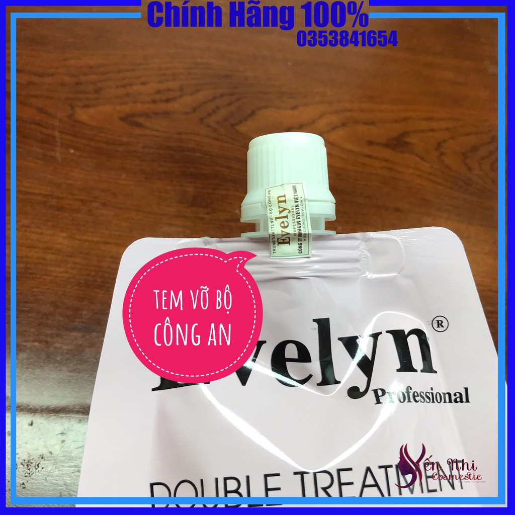 Kem ủ tóc evelyn phục hồi hư tổn ủ tóc collagen evelyn siêu mượt 500ml, mỹ phẩm tóc yến nhi DT05