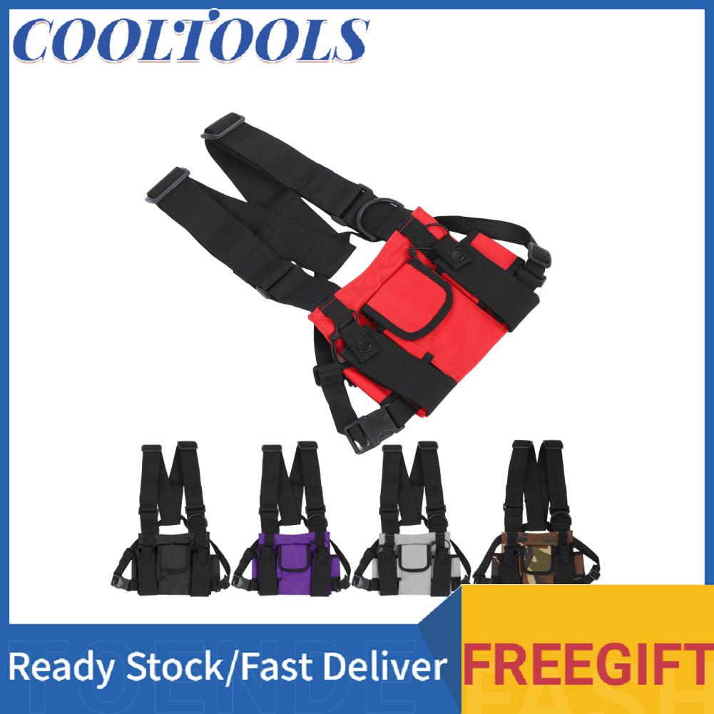Cooltools Chest Bag  Multi Pocket Wear Resistant Durable Portable Waterproof Vest Rig with Adjustable Shoulder Straps for Outdoor