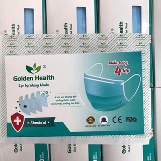 Khẩu trang Y Tế 4 lớp cao cấp Golden Health - Giấy tờ đầy đủ ISO CE, CFS, FDA