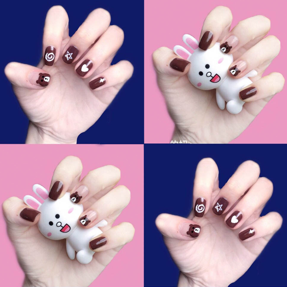 [Hàng mới về] Nhãn dán trang trí móng tay tự dính chống thấm nước lâu trôi kiểu Hàn xinh xắn hợp thời trang