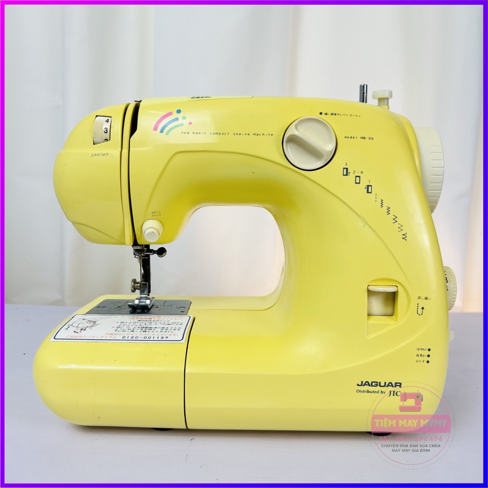 Máy May Gia Đình Đa Năng Jaguar Mini MB-05 Nhỏ Gọn Xinh Xắn May Khỏe Chất Lượng Nhật