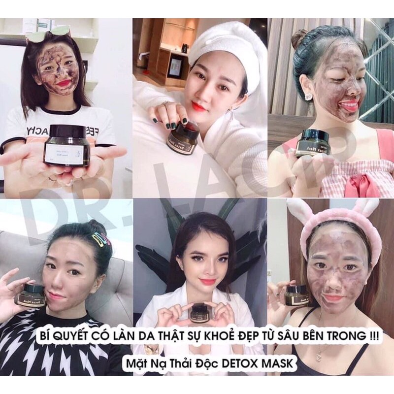 [35gr][tặng 1 nạ thủy tinh glutathione] Mặt Nạ Thải Độc Da DrLacir - detox mask dr.lacir