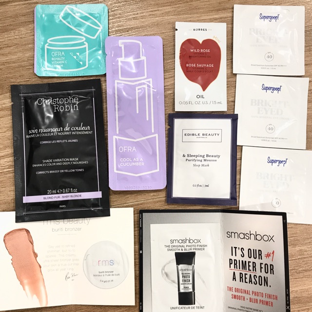 Mẫu thử dưỡng da, kem lót.. các hãng tặng kèm