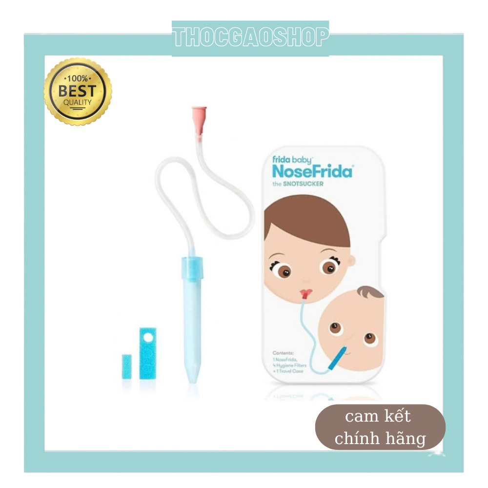 Dụng cụ hút mũi Thuỵ Điển NoseFrida Nasal Aspirator giúp vệ sinh mũi cho trẻ từ sơ sinh đến 3 tuổi TGS8989