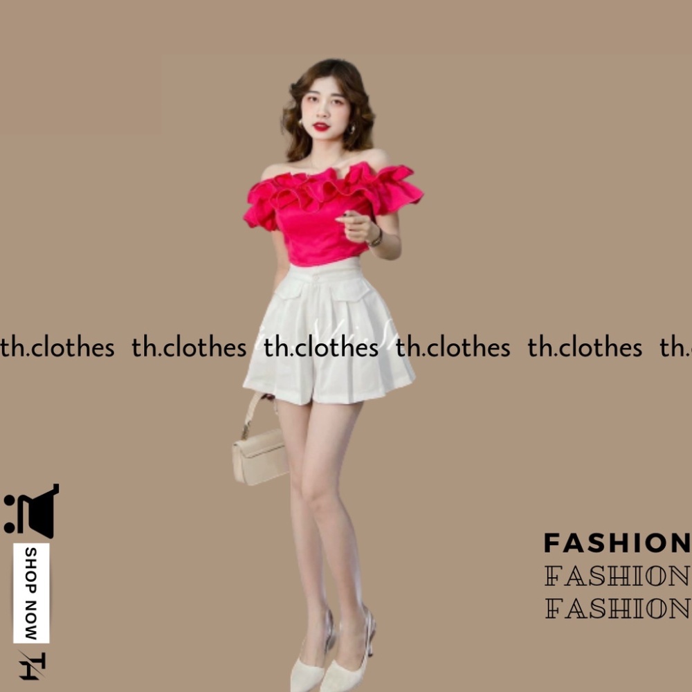 Quần short nữ xếp ly lưng cao quần xếp li giả váy dáng chữ a túi hộp trước chất tuyết mưa dày dặn phong cách ulzzang