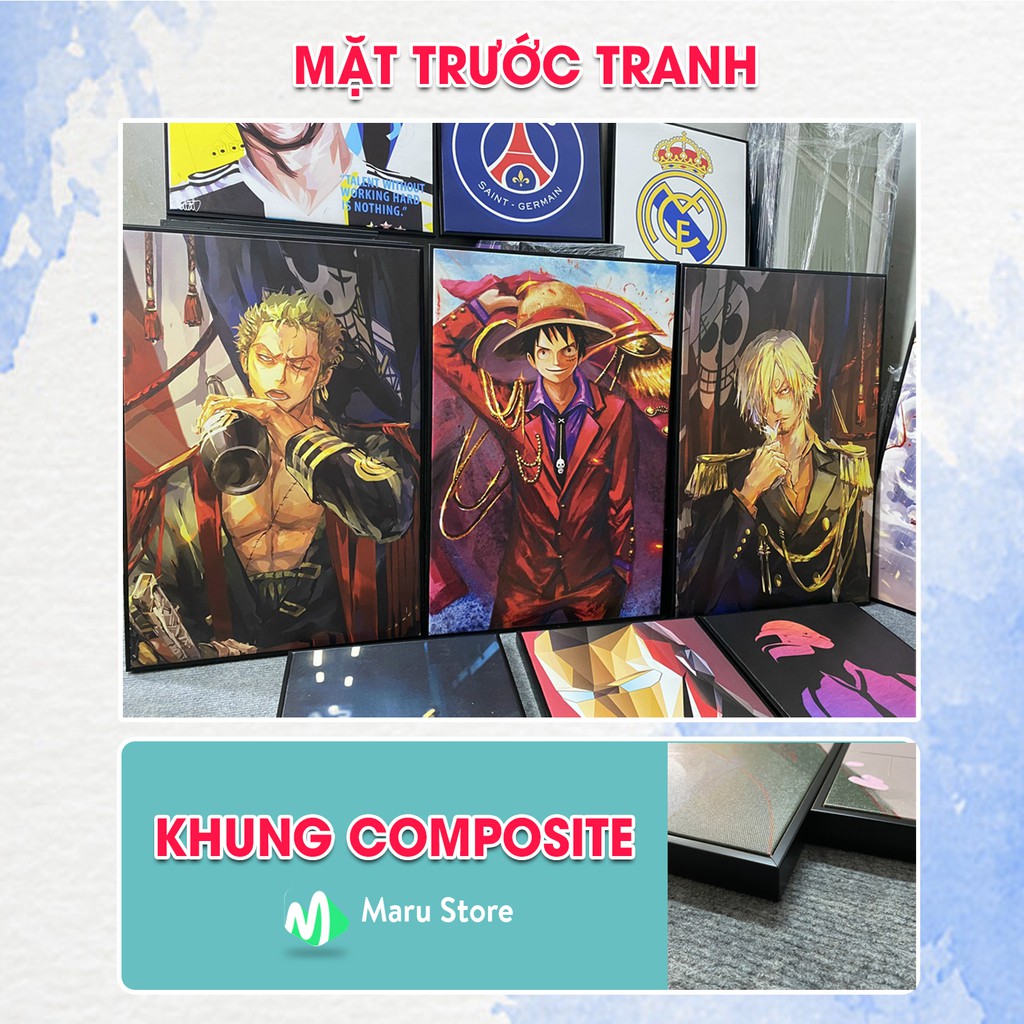Tranh Katakuri - Chất Liệu Vải Canvas - Có Khung Composite - Tranh Treo Tường Anime - Phim One Piece