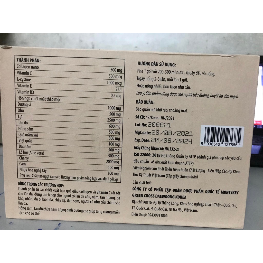 Collagen Nano White Plus  lựu đỏ