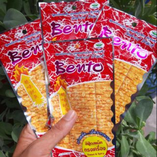 Snack Mực Tẩm Gia Vị Cay Ngọt Bento (6g / Gói) - Màu đỏ