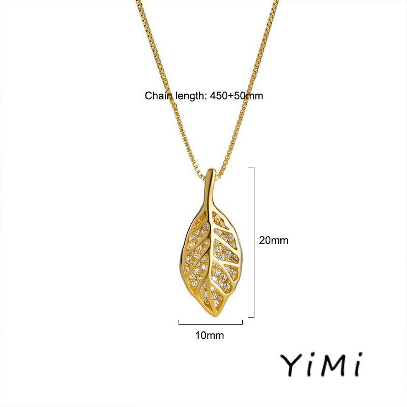 Vòng cổ Mặt Chiếc Lá Hợp Thời Trang Sang Trọng Cho Nữ