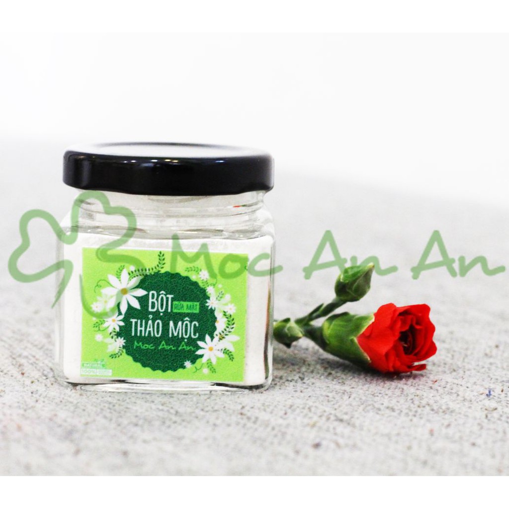 Bột rửa mặt thảo mộc - Mộc An An 90gr