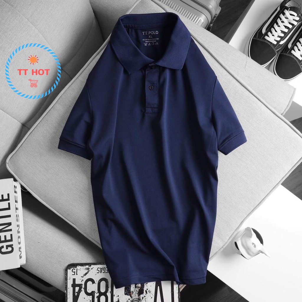 Áo Polo nam trơn basic Hàng Việt Nam cao cấp, chất vải cá sấu , chống nhăn tuyệt đối | BigBuy360 - bigbuy360.vn