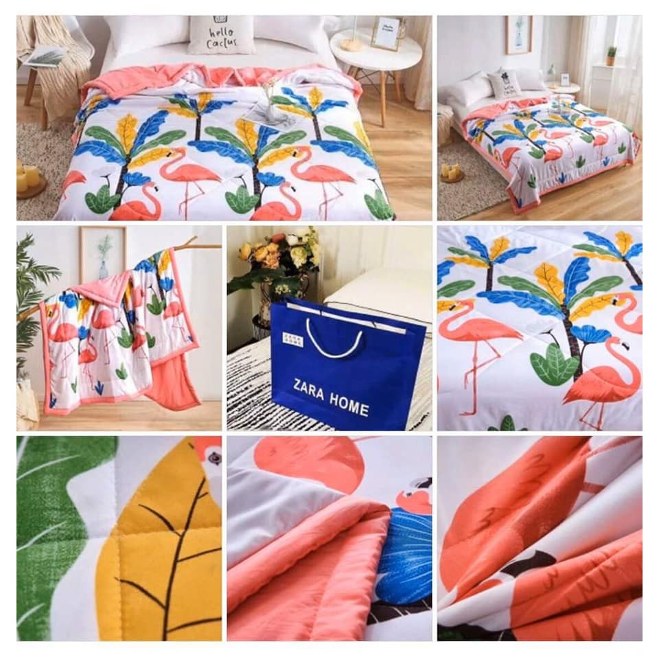 Chăn Zara HomeFREESHIP Chăn đũi siêu mềm mịn, Mền hè siêu mềm mịn