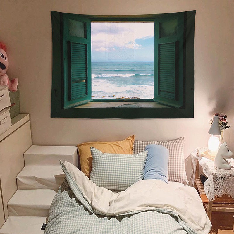 Thảm Treo Tường Trang Trí In Hình Phong Cảnh Độc Đáo