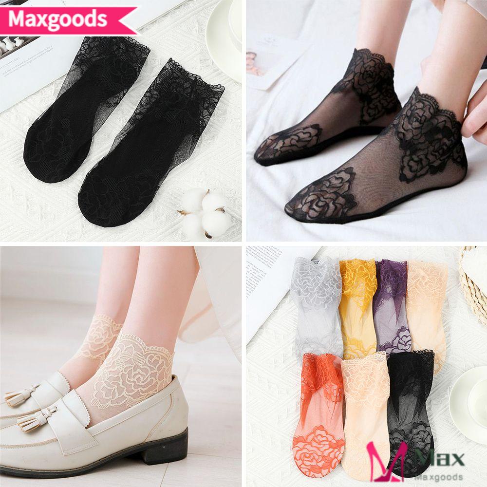 Đôi Vớ Ren Hoa MỏNg ChốNg TrượT ThờI Trang SàNh ĐiệU Cho Nữ