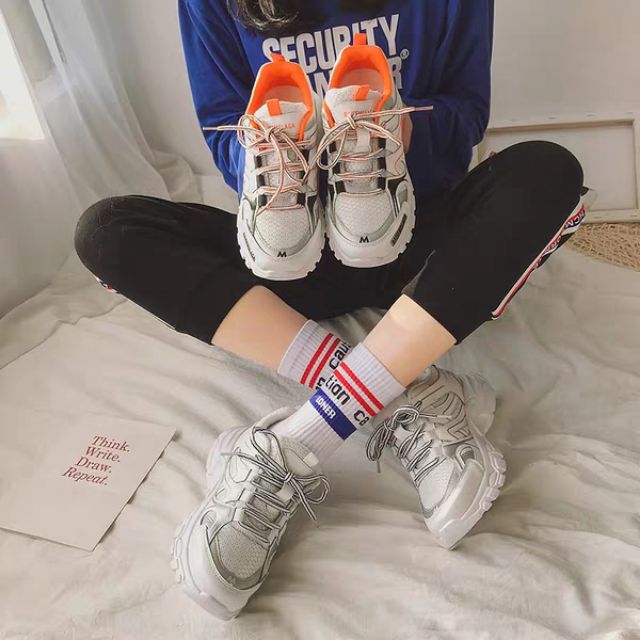 giày thể thao nữ kiểu dáng thời trang phong cách sneaker siêu phẩm cho hè 2019 mã B1