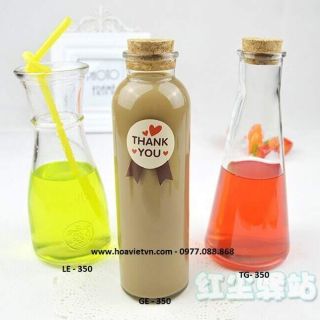 Combo 15 lọ thủy tinh xinh xắn 350ml