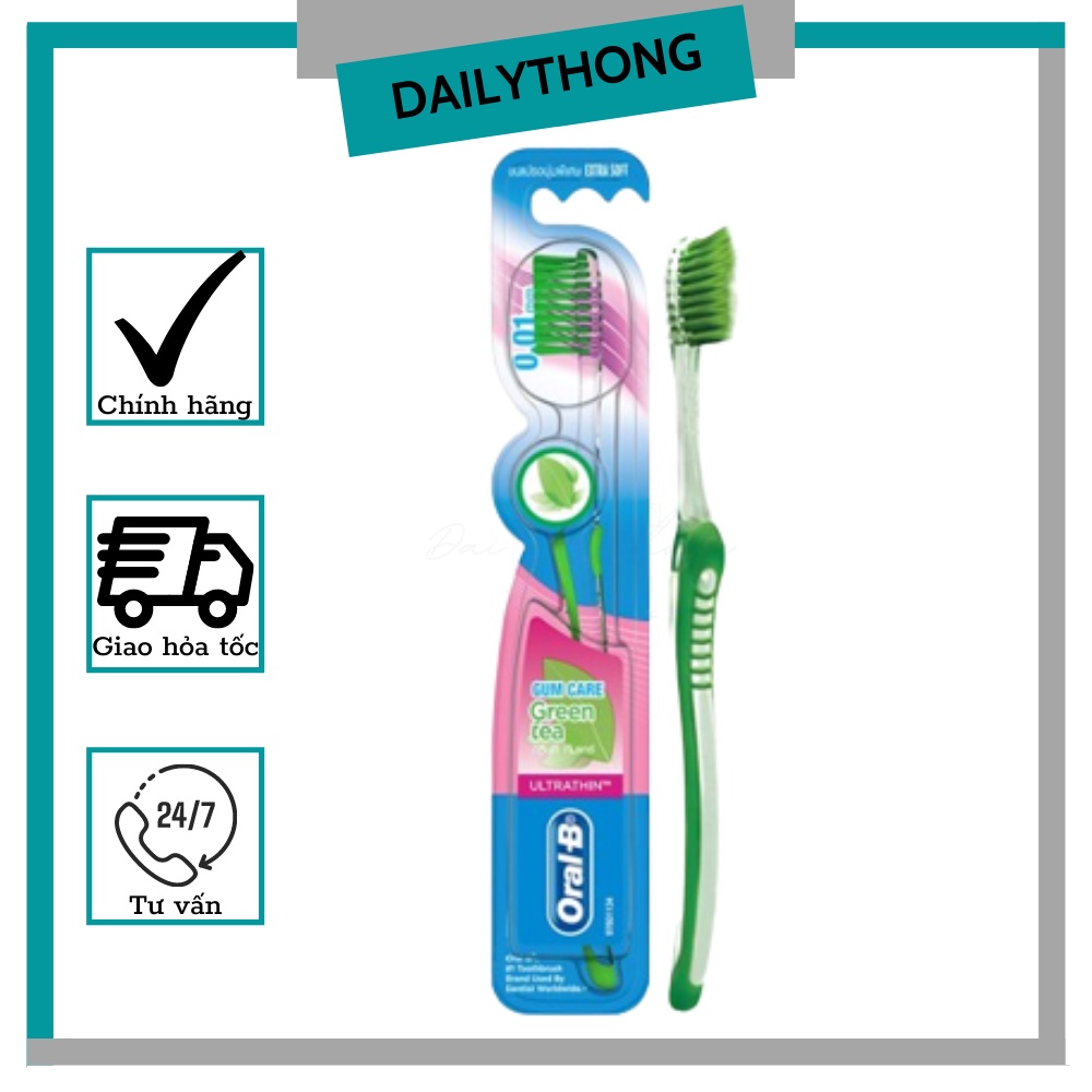 Bàn chải đánh răng ORAL-B Green Tea Gum Care (1 cái)