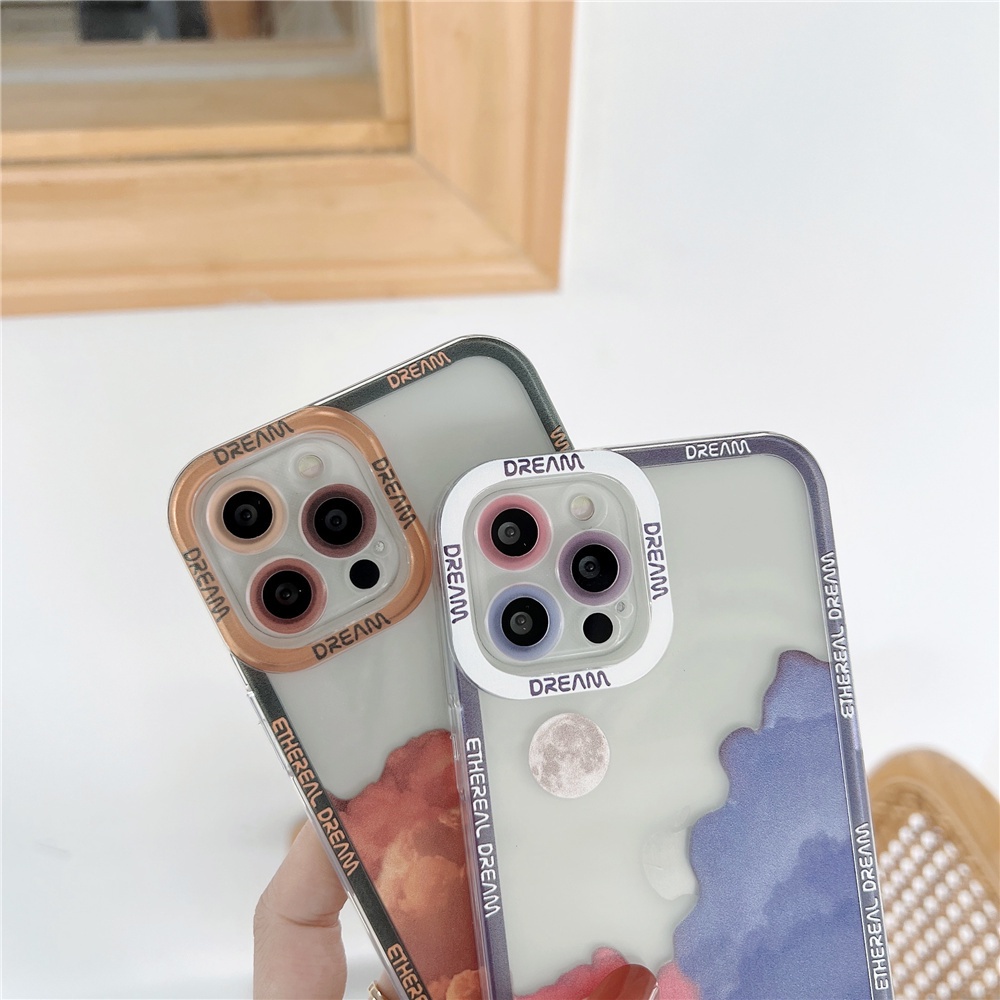 Ốp Điện Thoại Mềm Trong Suốt Hình Đám Mây Cho Vivo Y15S Y15A V21E V21 4G 5G V23E V23EPro