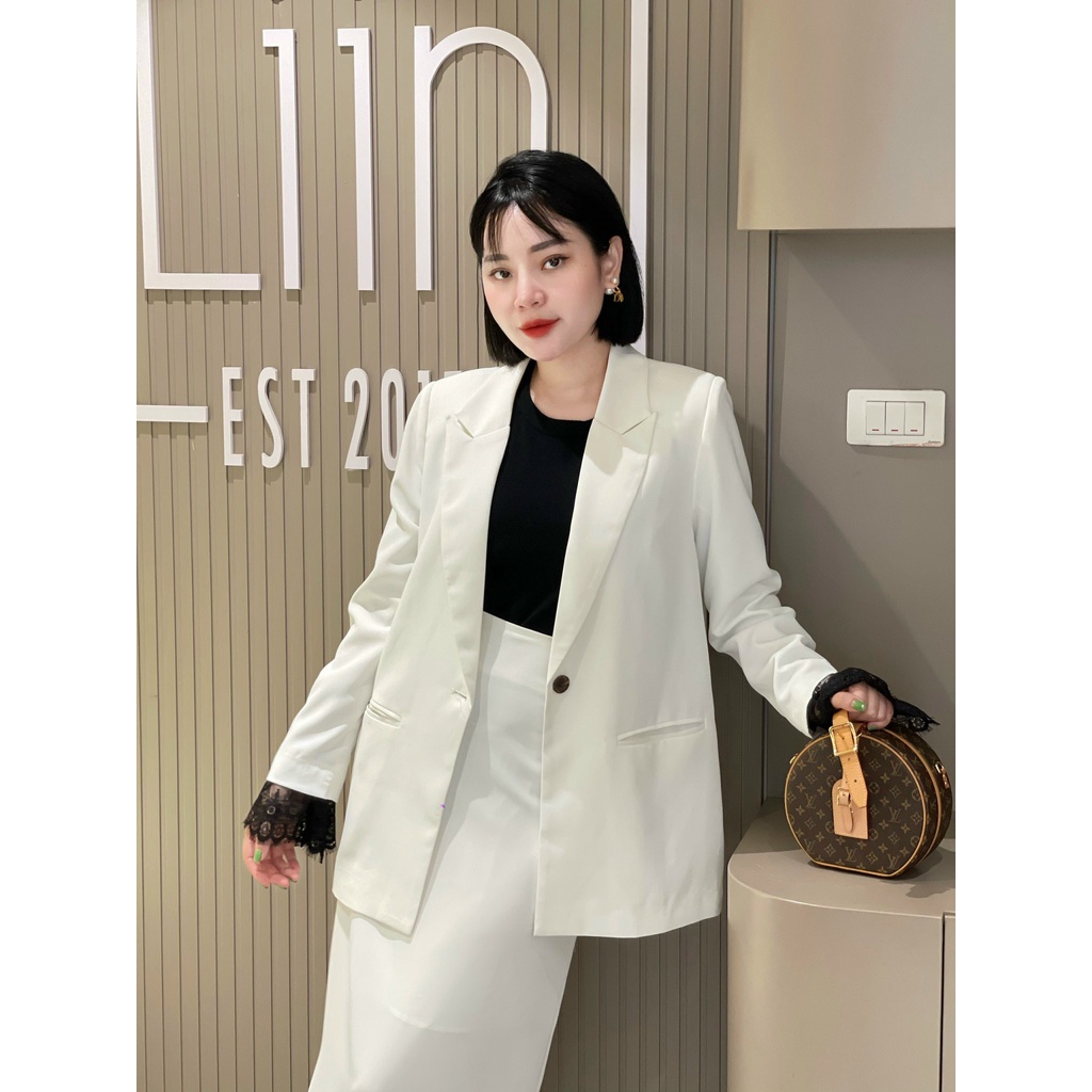 LIIN - Set Áo Vest Công Sở Phối Chân Váy Dáng Dài Elegant Blazer One Button Thanh Lịch A00529-CV00101