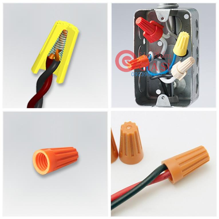 100 cái chụp nối dây điện nhanh các cỡ ❤️freeship❤️