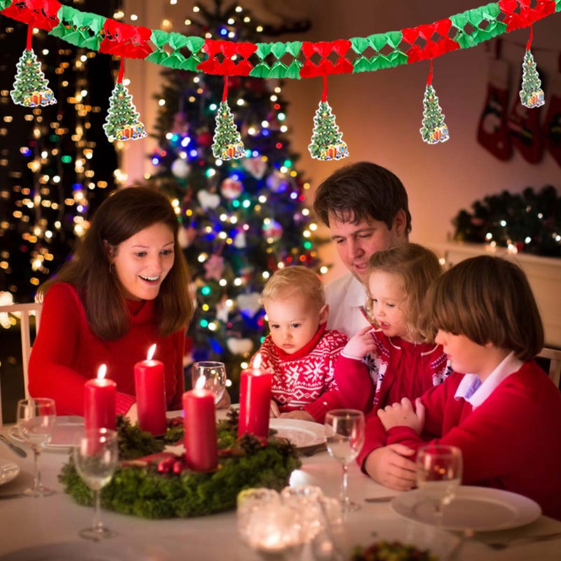 Dây Treo Trang Trí Giáng Sinh 3m Hình Ông Già Noel 2023