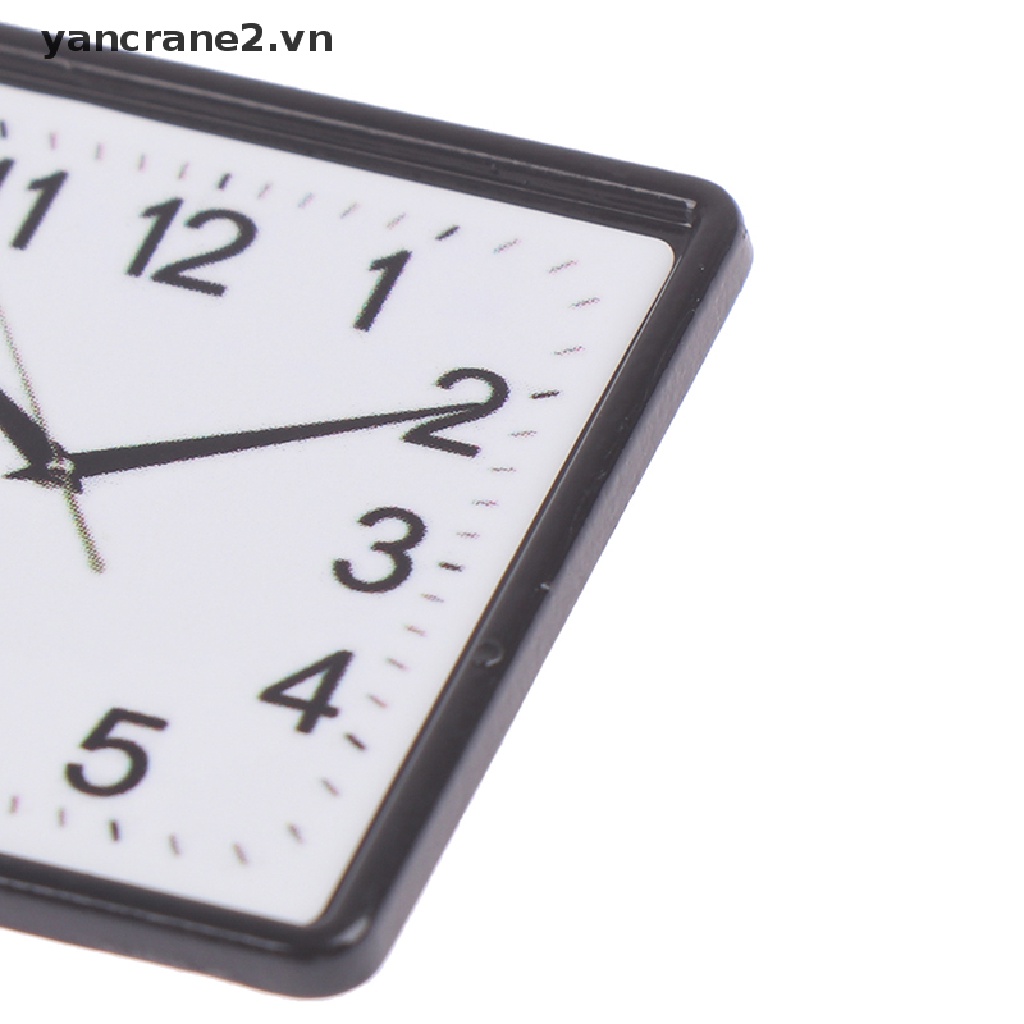 Đồng Hồ Treo Tường Bằng Nhựa Tỉ Lệ 1: 12 Trang Trí Nhà Búp Bê