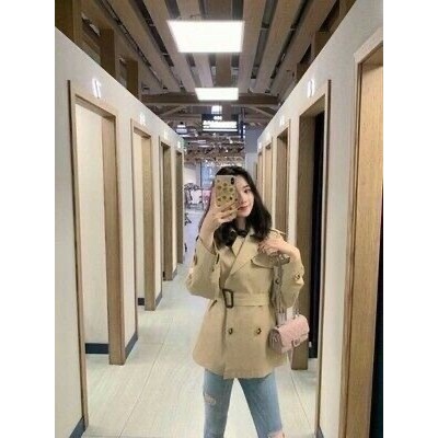 Áo khoác măng tô dáng ngắn áo trench coat - Kèm ảnh thật (HÀNG ORDER) | BigBuy360 - bigbuy360.vn