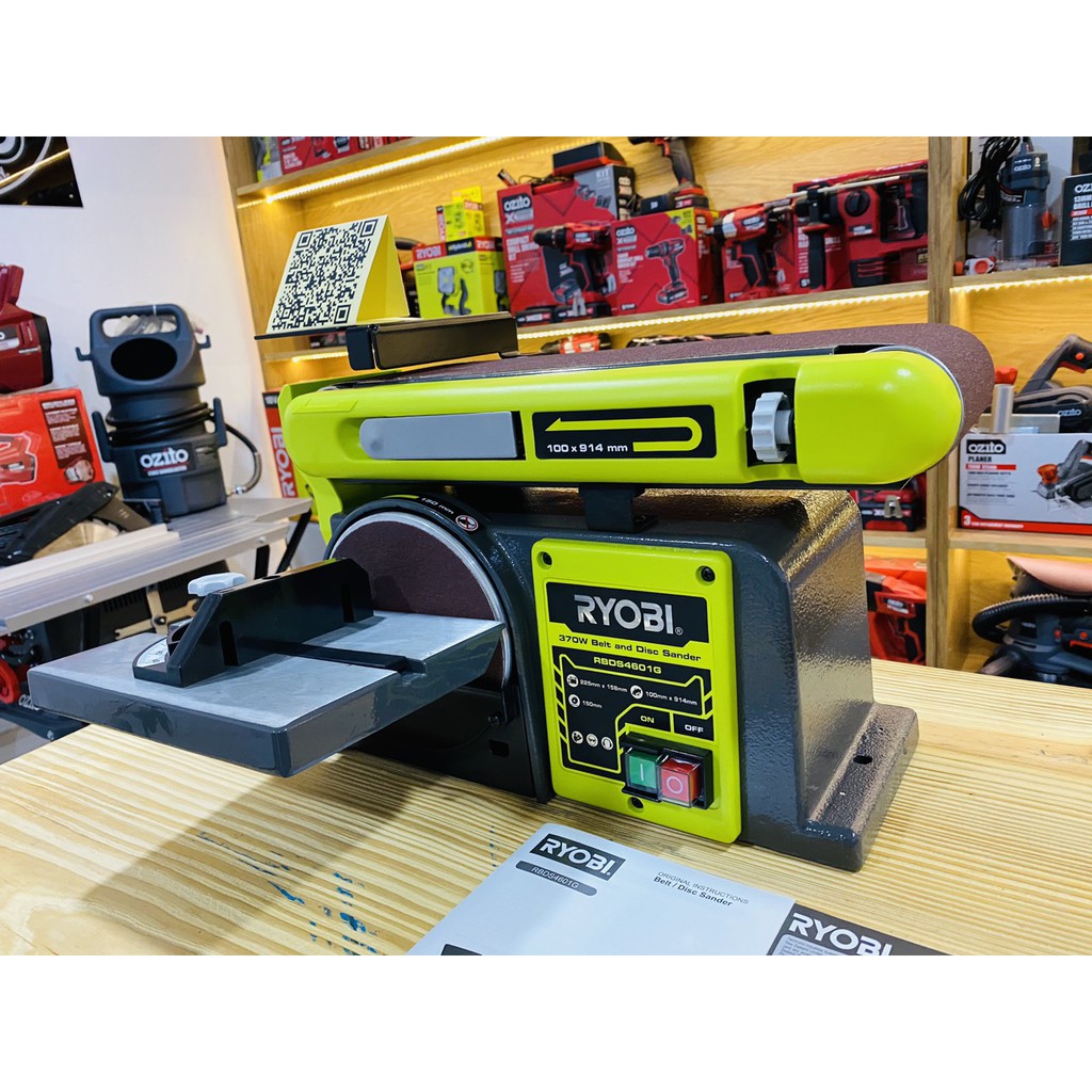 MÁY CHÀ NHÁM BÀN ĐAI VÀ ĐĨA RYOBI RBDS4601G HÀNG MỚI 100%