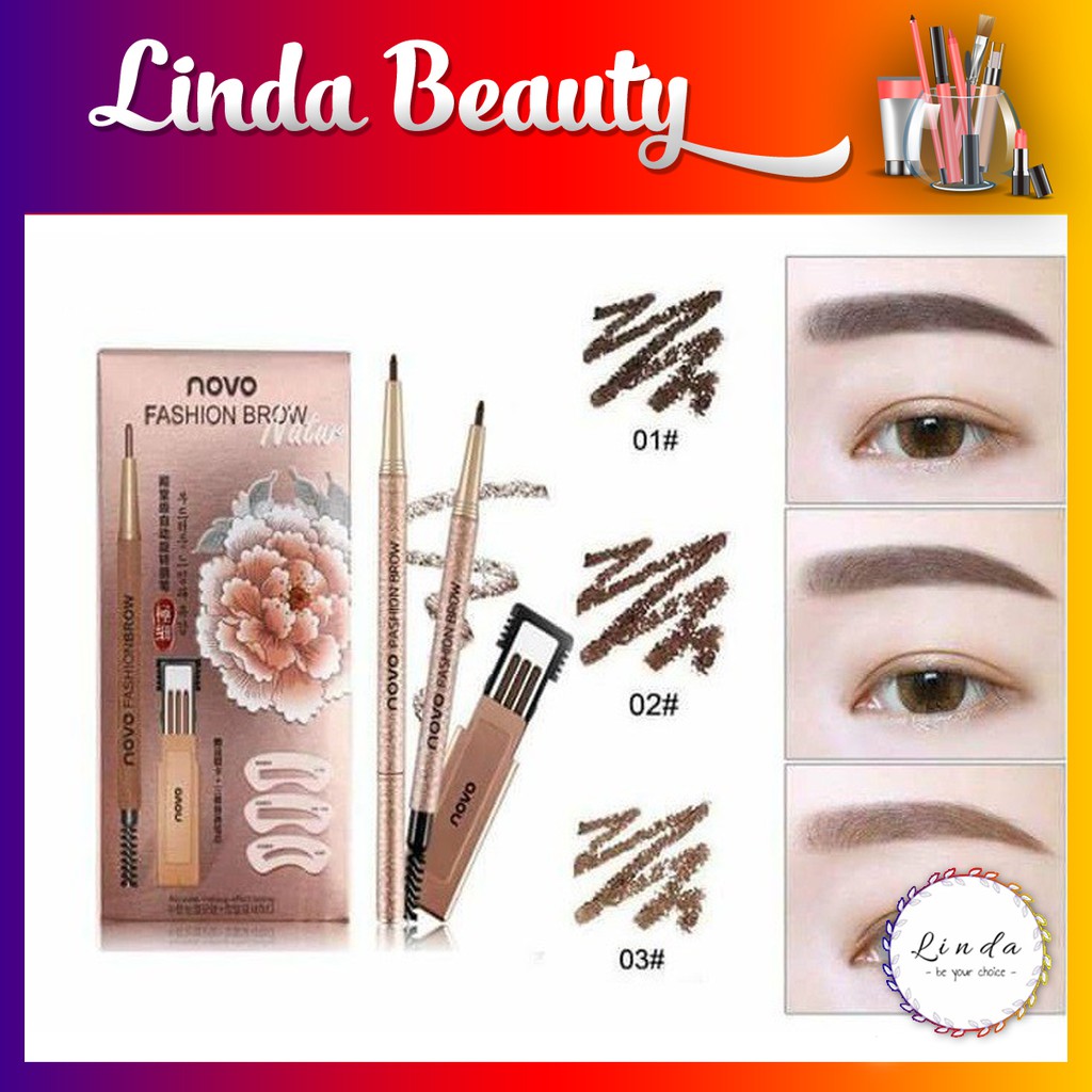 Bộ mày định hình Nova fashion brow chống nước tiện dụng | BigBuy360 - bigbuy360.vn