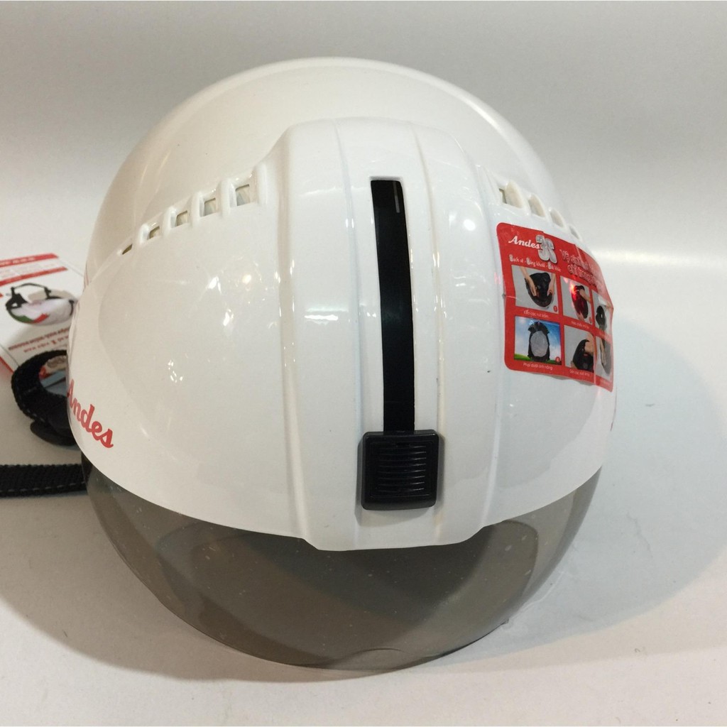 MŨ BẢO HIỂM KÍNH ÂM ANDES 181 CHÍNH HÃNG-BẢO HÀNH 24 THÁNG