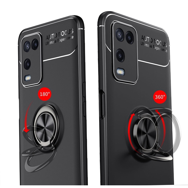 Ốp Lưng Auto Focus OPPO A54 Cao Su Bracket Iring