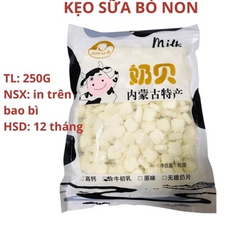 Kẹo sữa bò nén gói 250g ,Kẹo bò sữa non viên nén
