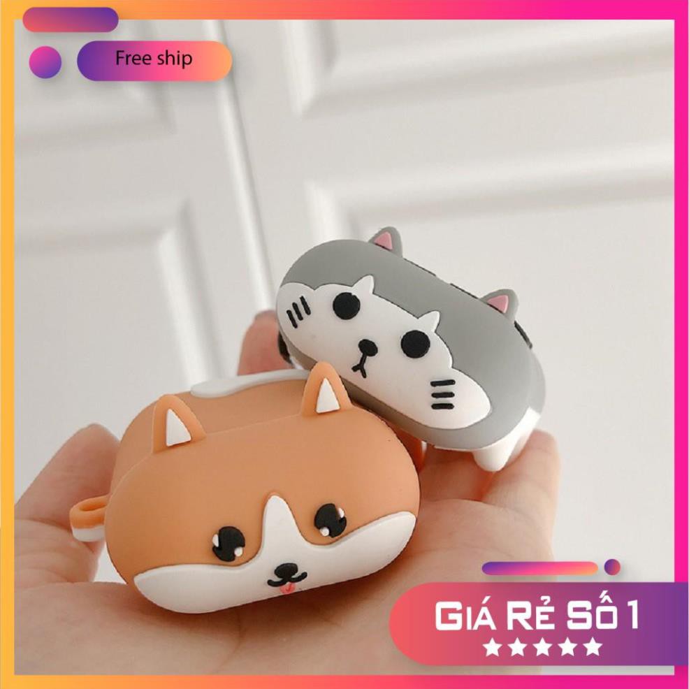 Airpods Case ⚡Freeship ⚡ CUTE CORGI Case Tai Nghe Không Dây Airpods 1/ 2/ i12/ Pro- Châts Case Store