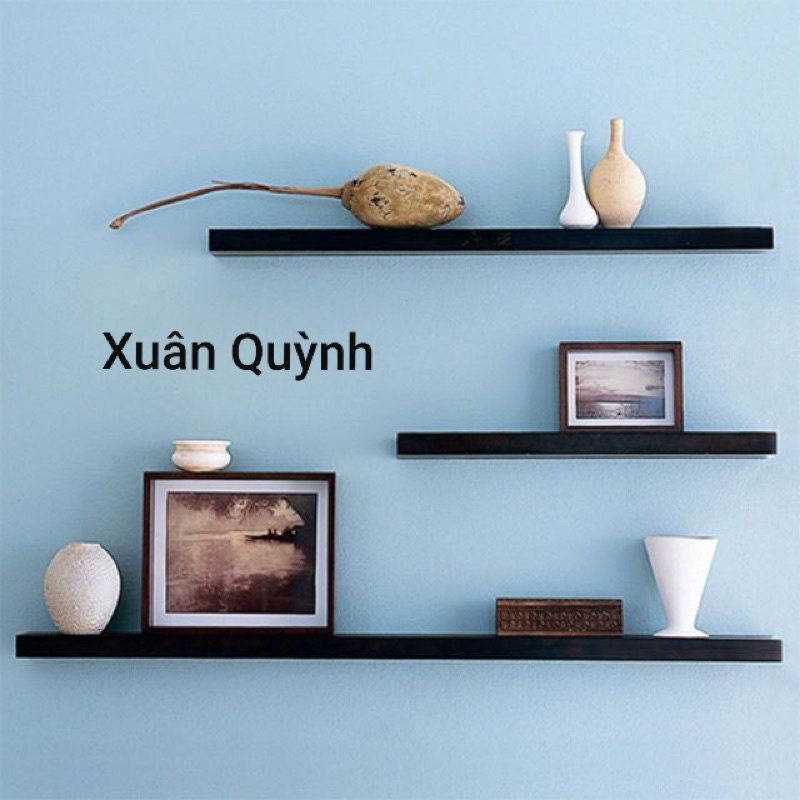 Kệ gỗ An Cường , kích thước 30 40 50 60cm x 15cmx 1,8cm. Cốt xanh