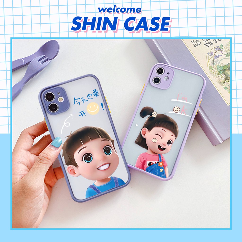 Ốp lưng iphone Baby Smile nhám viền nổi cong 6/6plus/6s/6splus/7/7plus/8/8plus/x/xr/xs/11/12/13/pro/max/plus/promax