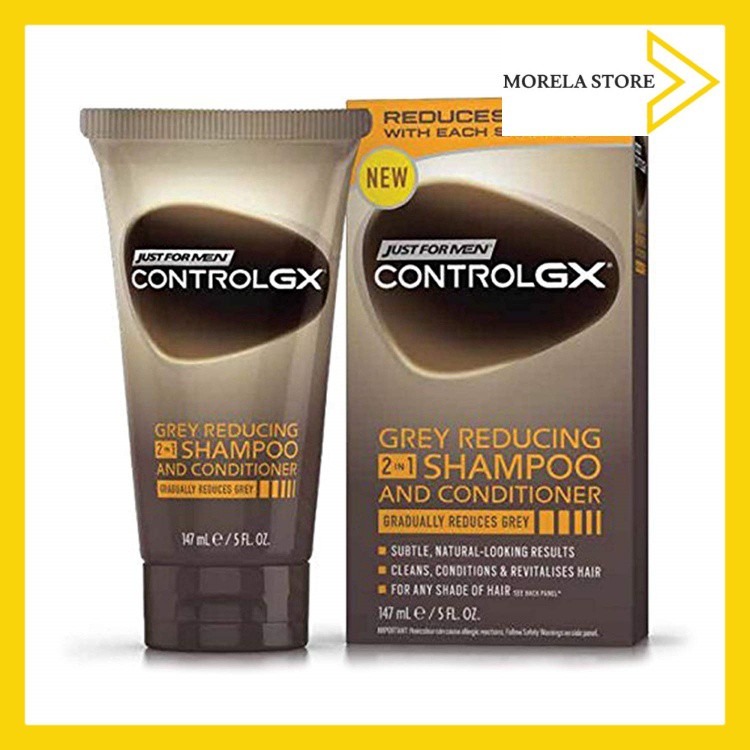 Dầu gội kèm xả giảm tóc bạc cho nam Just For Men Control GX Grey Reducing 2-in-1 Shampoo and Conditioner 118 ml
