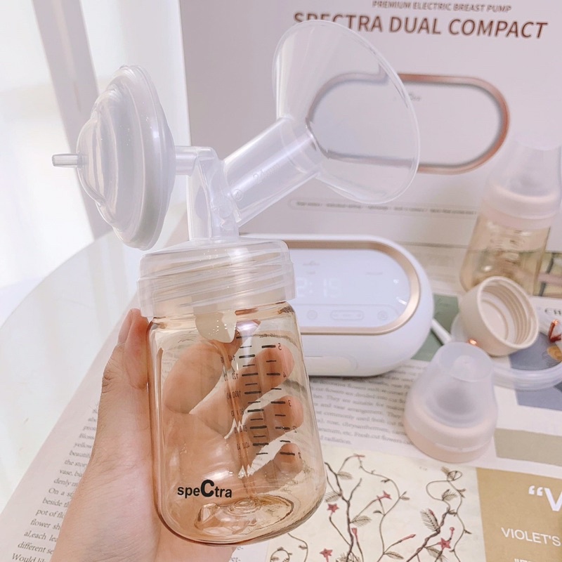 MÁY HÚT SỮA ĐIỆN ĐÔI  CÓ PIN TÍCH ĐIỆN SPECTRA DUAL COMPACT