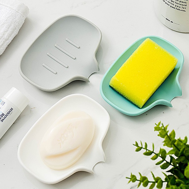Khay Đựng Xà Phòng Bằng Silicone Tiện Dụng Cho Nhà Bếp / Phòng Tắm