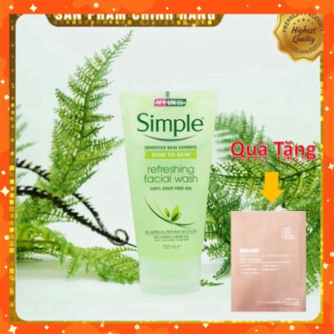 Sữa rửa mặt simple - 150ml Bill 4 date 2023 mới nhất - Chính Hãng | BigBuy360 - bigbuy360.vn